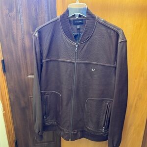 True Religion Dark Brown Bomber Jacket
